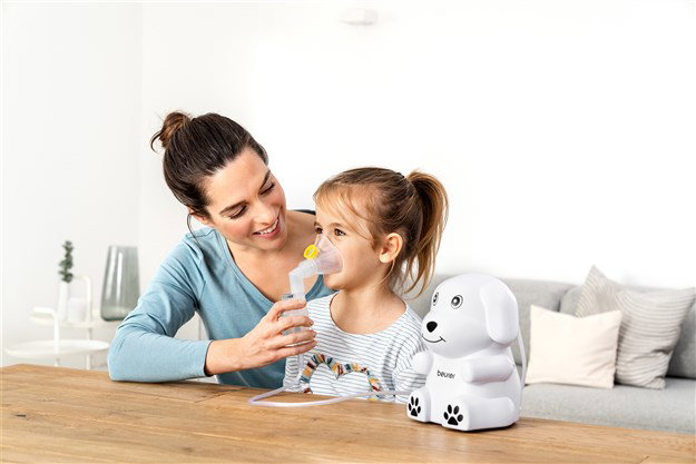 Beurer IH-24 KIDS Inhalador para Niños con Tecnología de Aire Comprimido para Asma y Resfriados, Ideal para Bebés y Niños